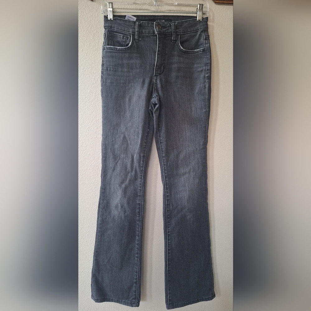 Joes Jeans Womens Mid Rise Washed Black Bootcut Jeans Stretch Size 25x31.5